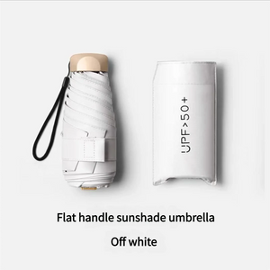 55% Off Mini Sun Umbrella Small Pocket Rain Umbrella Vinyl Folding UV Ultraviolet Protection Sun Shade Pocket Parasol Capsule